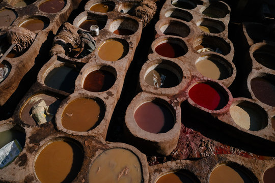 tannery in fes morocco

