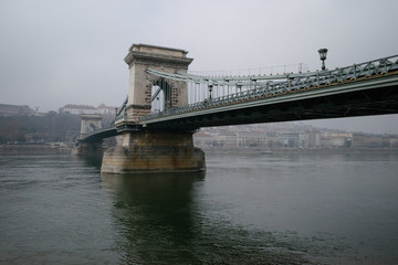 Obraz premium chain bridge budapest hungary