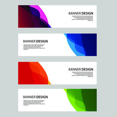 Fototapeta premium Vector Abstract banner web template