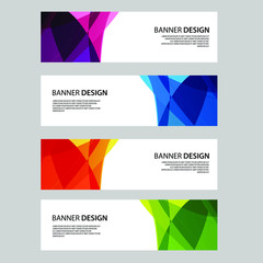 Fototapeta premium Vector Abstract banner web template