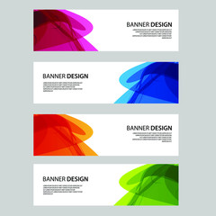 Fototapeta premium Vector Abstract banner web template