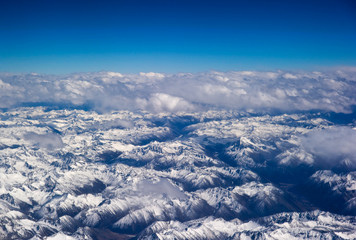 snow covered Himalaya mountain, Tibet China 