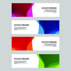Fototapeta premium Vector Abstract banner web template