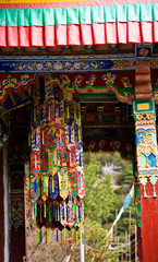 Obraz na płótnie Canvas buddhist temple in Tibet, China