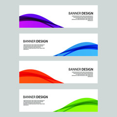 Naklejka premium Vector Abstract banner web template