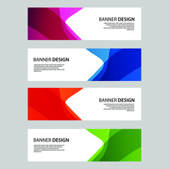 Naklejka premium Vector Abstract banner web template