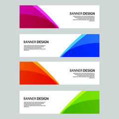 Fototapeta premium Vector Abstract banner web template