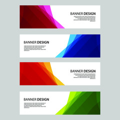 Fototapeta premium Vector Abstract banner web template