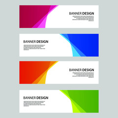 Fototapeta premium Vector Abstract banner web template