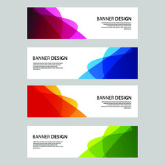 Fototapeta premium Vector Abstract banner web template