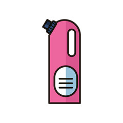 disinfectant plastic bottle product with drop flat style