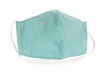 Medical mask on white background