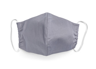 Medical mask on white background