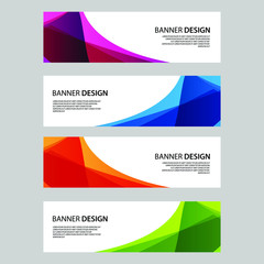 Fototapeta premium Vector Abstract banner web template