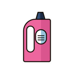 disinfectant plastic gallon bottle product flat style