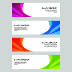 Fototapeta premium Vector Abstract banner web template
