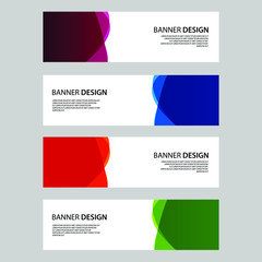 Fototapeta premium Vector Abstract banner web template