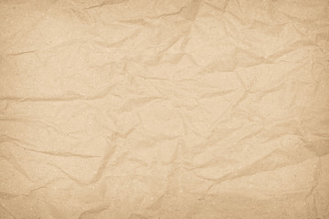 Brown or Cream recycled craft paper texture background. Pattern