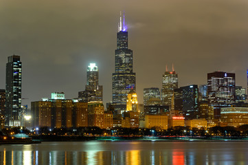 Fototapeta premium Chicago at night