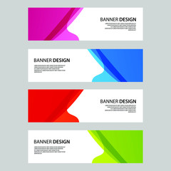 Fototapeta premium Vector Abstract banner web template