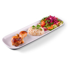 Chicken meat menü stock photo