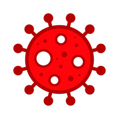 Fototapeta premium Wuhan Corona Virus, Covid-19, nCOV, MERS-CoV Novel Coronavirus Cell Stamp. Covid 19 Red Vector. Epidemic Warning Symbol or Sign, Risk Zone Sticker. Asian Respiratory Syndrome Disease.
