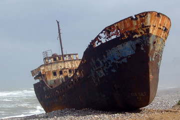 Fishing ship wreck
