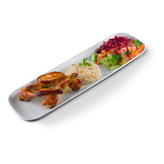 baked and shredded chicken meat menu
