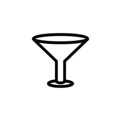 Fototapeta na wymiar Glass Icon , Mug Coffee Drink Template Design Emblem Isolated Illustration , Outline Solid Background White 
