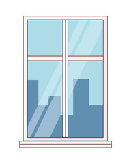 house window indoor isolated icon