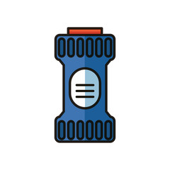 disinfectant plastic bottle product with drop flat style