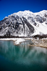 beautiful lake in the mountains, Tibet China 