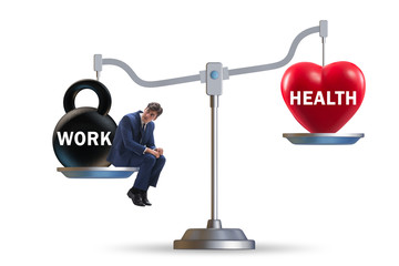 Concept of balance between work and health