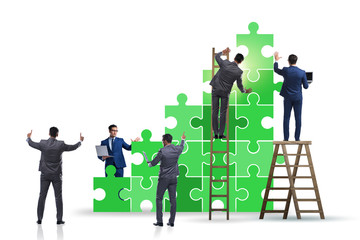 Businessman in growth concept - business metaphor