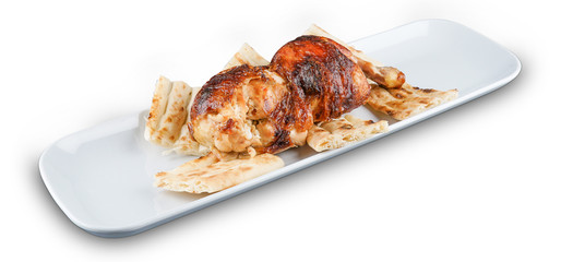baked and shredded chicken meat menu