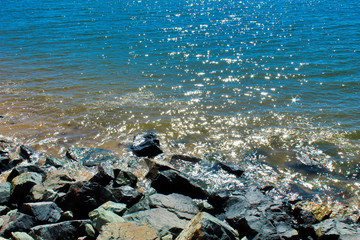 Fototapeta na wymiar Water on the rocks