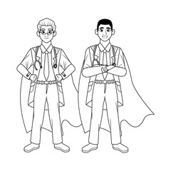 super doctors with hero cloak and shield vs covid19