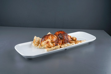 baked and shredded chicken meat menu