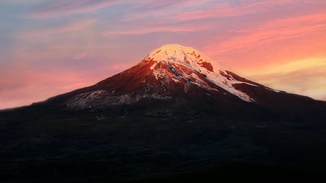 Chimborazo volcano, highest place on earth. Ecuador