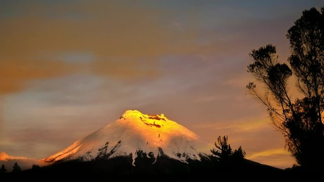Cotopaxi volcano in central Andes region. Ecuador