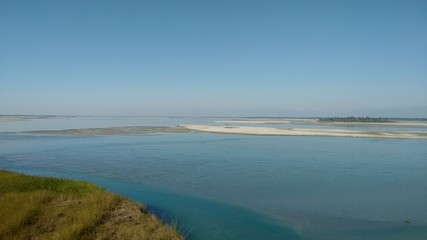 View of the beach in brittany