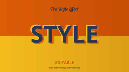 Obraz premium retro style text effect premium vector