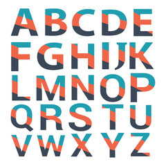 Obraz premium Transparent color typeset