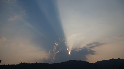 sunset in Kon tum, Viet nam