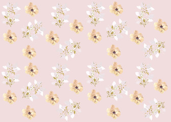 Seamless Pattern Floral Illustration