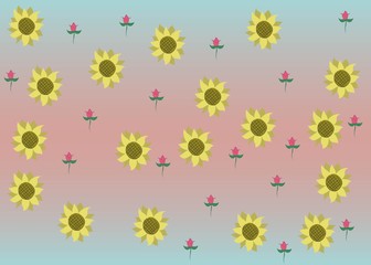 Seamless Pattern Floral Illustration