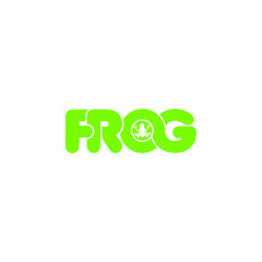 frog letter original monogram logo design