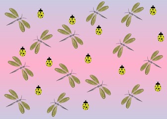 Seamless Pattern Floral Illustration
