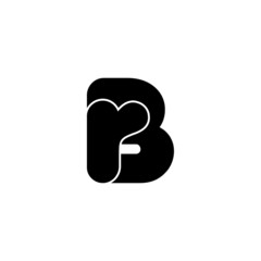 rb letter original monogram logo design