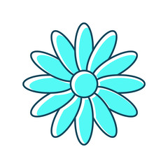 Flower icon vector